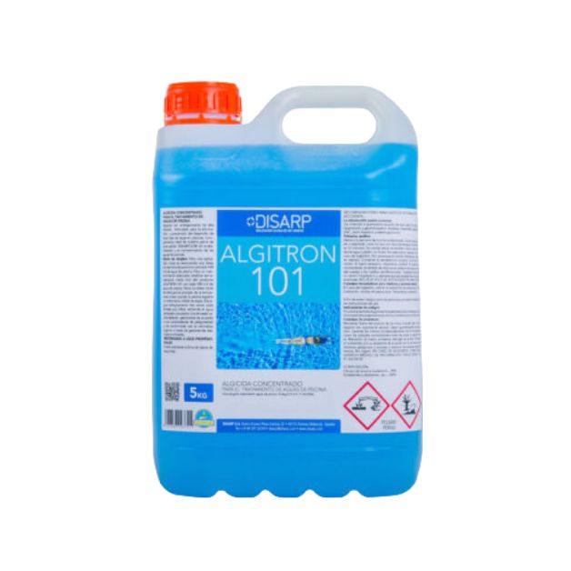 Algitrón 101 Disarp algicida de espuma controlada de alta eficacia, para la eliminación y prevención del desarrollo de todo tipo de algas en piscinas. 5kg